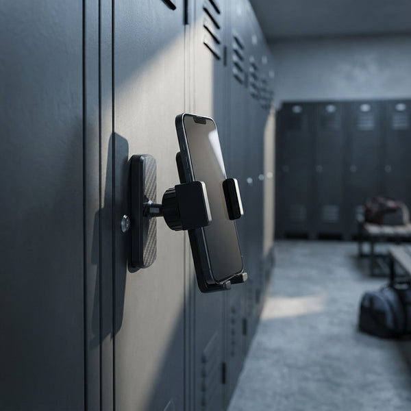 Mount on a steel locker door
