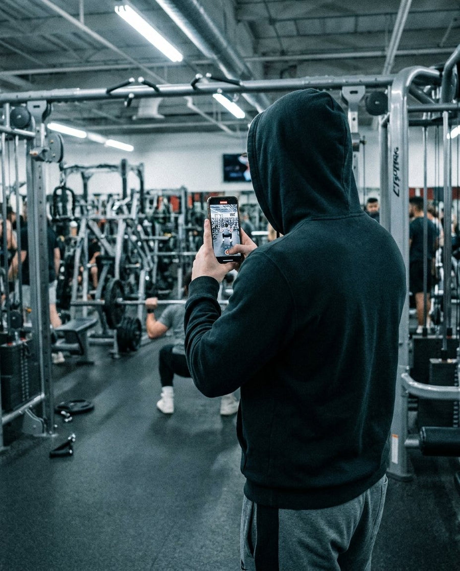Someone holding a stranger’s phone, filming from the wrong distance