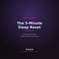 RIZON Free E-Book: The 5-Minute Sleep Reset
