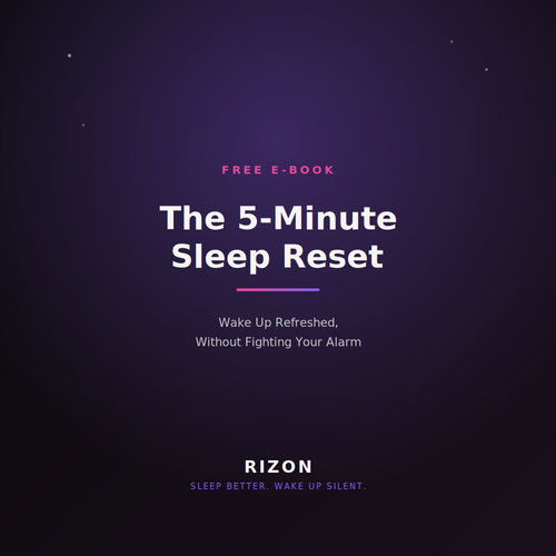 RIZON Free E-Book: The 5-Minute Sleep Reset